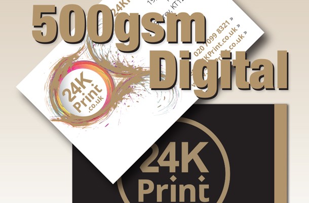 500gsm Digitally Printed Business Cards