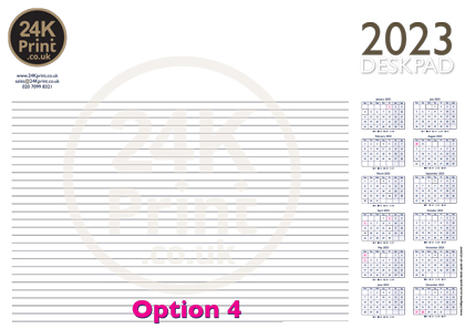 24K Print A2 Desk Pads 2023 Option 4
