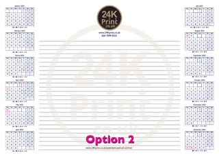 24K Print A3 Desk Pads 2023 Option 2